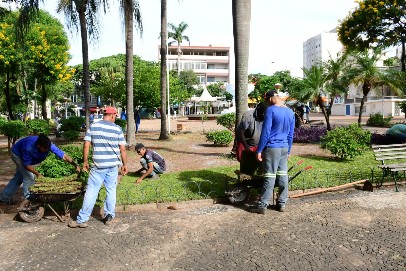 Prefeitura Inicia Revitaliza O De Pra As E Reas Verdes For As